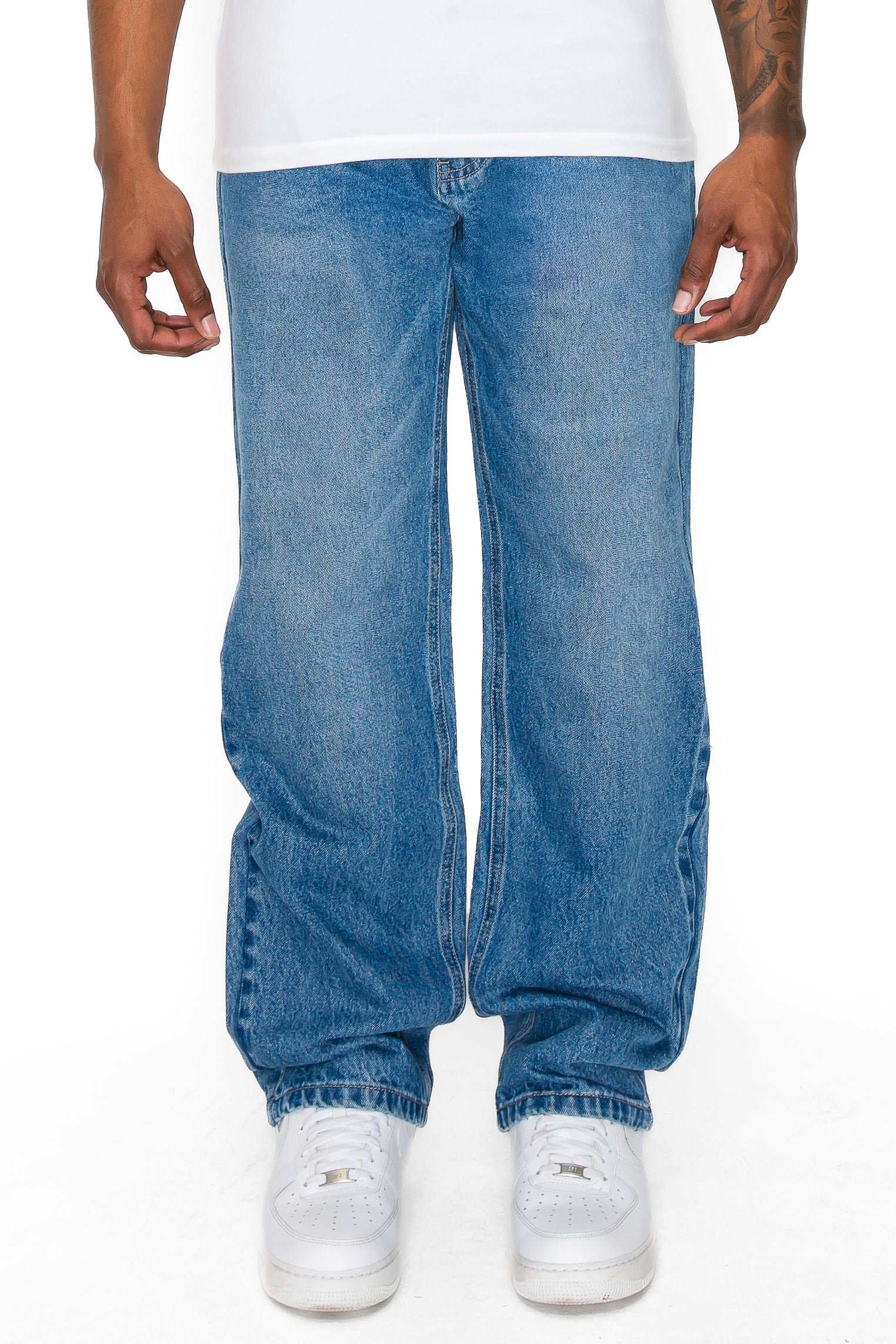 パンツ jentlouis Bicolor Semi-Flare Denim Doozoo Around Flare Jeans | Gradient Wash & Inverted Hem