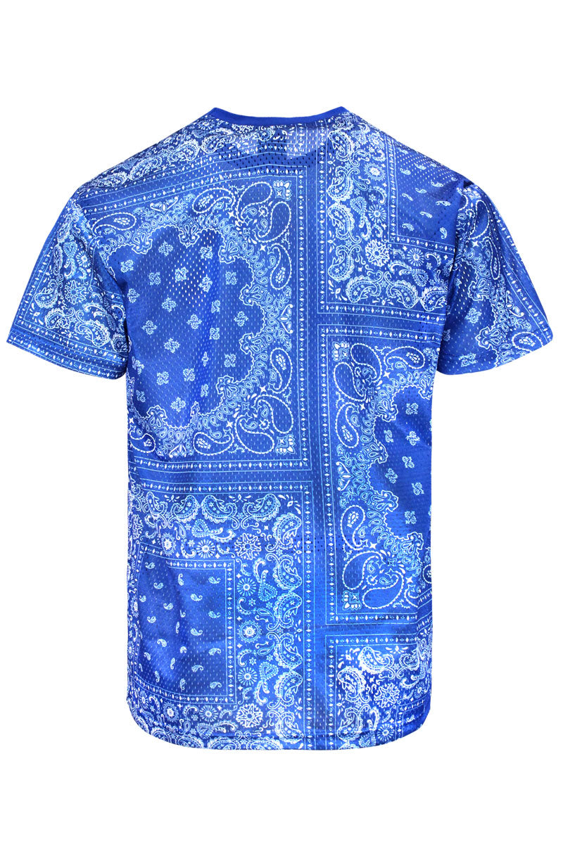 TS7534 Air Mesh Bandana print T-shirt Victorious LA TS7534 Air Mesh Bandana print T-shirt Victorious LA